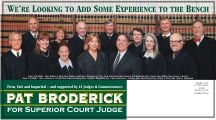 Broderick for Judge Postcard